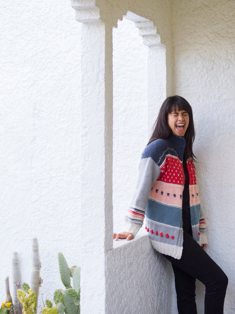 Mixed Tape Snuggly Jacket – Knit Kit Subscription